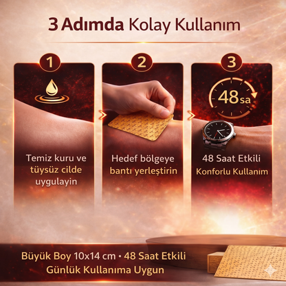 PainBant® - 50 Günlük 25 Adet Ağrı Giderici Bant